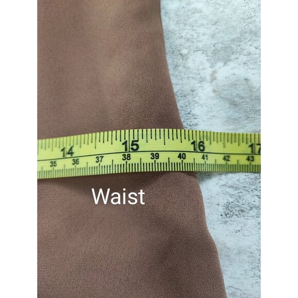 Babaton Brown 100% Polyester Wrap Dress Size XXS - Picture 8 of 10